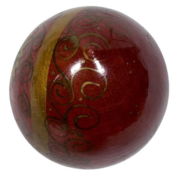 Vintage Wooden Russian Orthodox Egg with Child Religious Icon Hand Painted 3.5" - Picture 6 of 10